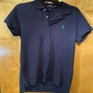 Navy blue ralph lauren polo shirt